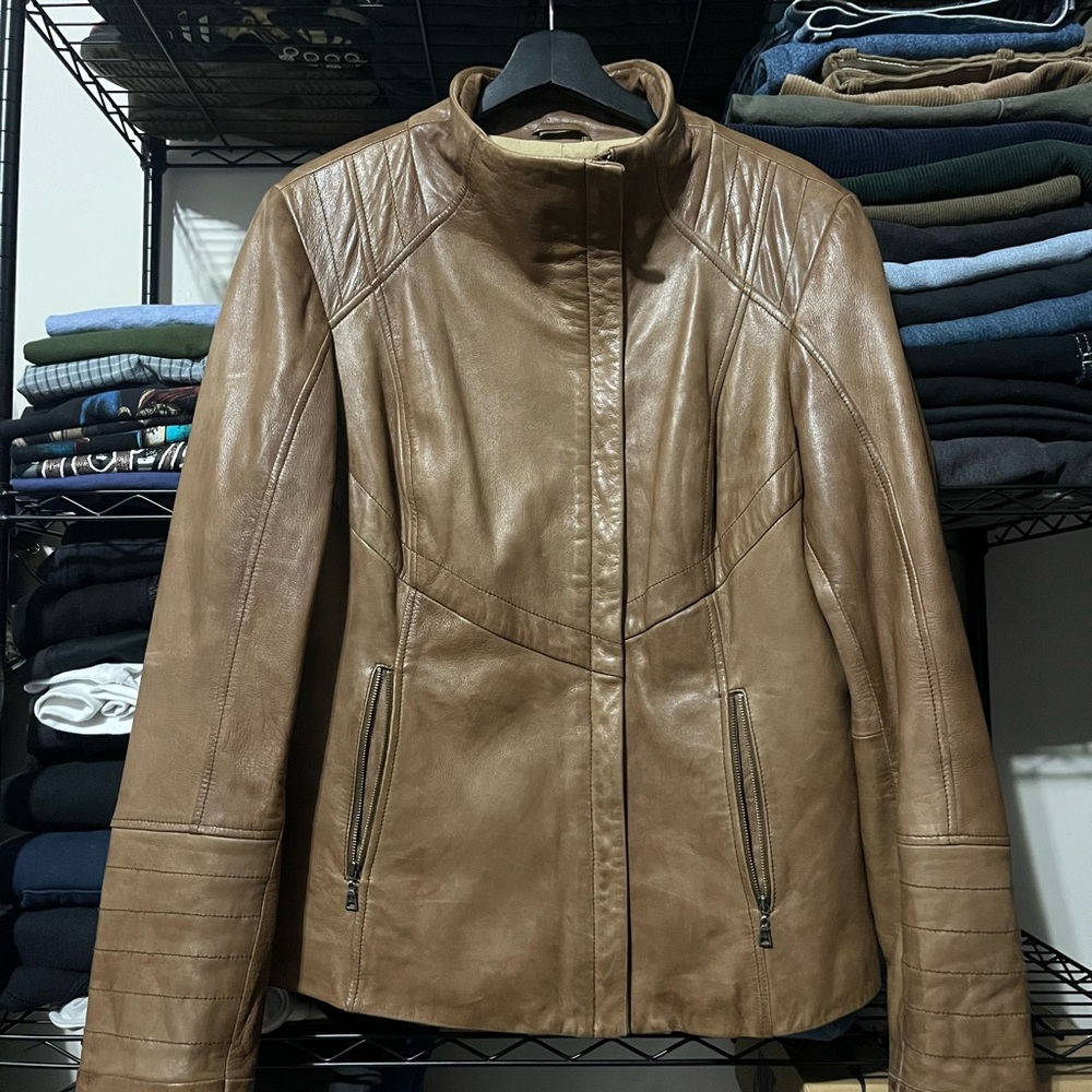 Danier Brown Leather Jacket
